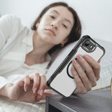 EIDERWOOD iPhone 17e / 16e Hybrid Carbon Deksel med Forsterkede hjørner - MagSafe Kompatibel - Svart