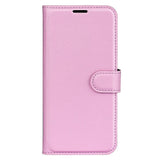 EIDERWOOD Xiaomi 14T Pro Litchi Skin Flip Deksel med Lommebok - Rosa