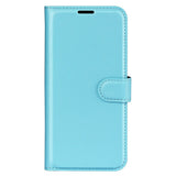 EIDERWOOD Xiaomi 14T Pro Litchi Skin Flip Deksel med Lommebok - Blå