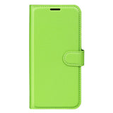 EIDERWOOD Xiaomi 14T Pro Litchi Skin Flip Deksel med Lommebok - Grønn