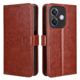 EIDERWOOD OPPO A60 / A40M / A40 Kunstskinn Flip Deksel med Strop - Brun