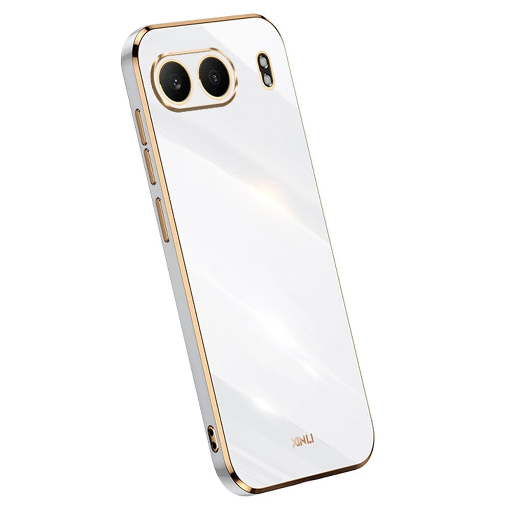 EIDERWOOD OnePlus Nord 4 Deksel med Metallramme - Fleksibel Plast - Hvit