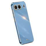 EIDERWOOD OnePlus Nord 4 Deksel med Metallramme - Fleksibel Plast - Blå