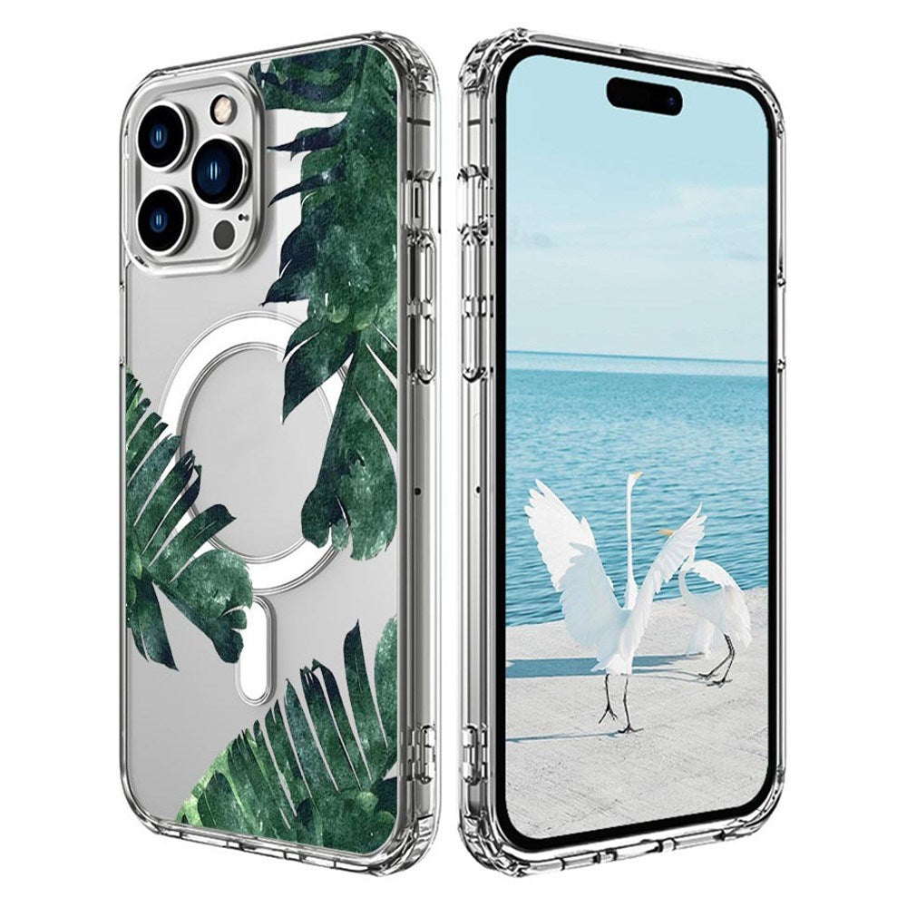 EIDERWOOD iPhone 16 Pro Hybrid Plast Deksel - MagSafe Kompatibel - Jungel Blader