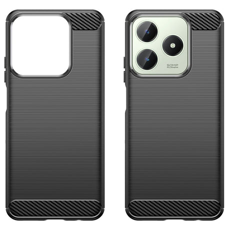 Realme Note 60x (4G) / C63 (4G) / C61 (4G) EIDERWOOD Carbon Fiber Deksel - Svart