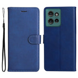EIDERWOOD Motorola Edge 50 Wallet Flip Deksel i læder med Pung - Blå
