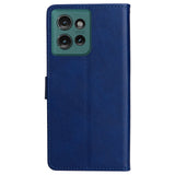 EIDERWOOD Motorola Edge 50 Wallet Flip Deksel i læder med Pung - Blå