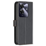 Realme Note 60 / 60x (4G) / C63 (4G) / C61 (4G) Kunstskinn Deksel med Stativfunksjon & Kortholder - Svart