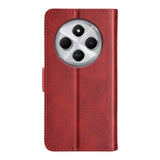 EIDERWOOD Xiaomi Redmi 14C / Poco C75 Kunstskinn Flip Deksel med Kortholder & Ståfunksjon - Rød