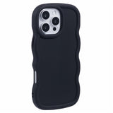 iPhone 16 Pro EIDERWOOD Fleksibelt Plast Wavy Deksel - Svart