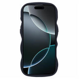 iPhone 16 Pro EIDERWOOD Fleksibelt Plast Wavy Deksel - Svart