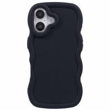 iPhone 16 EIDERWOOD Fleksibelt Plast Wavy Deksel - Svart