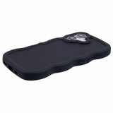iPhone 16 EIDERWOOD Fleksibelt Plast Wavy Deksel - Svart