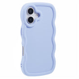 iPhone 16 EIDERWOOD Fleksibelt Plast Wavy Deksel - Lilla