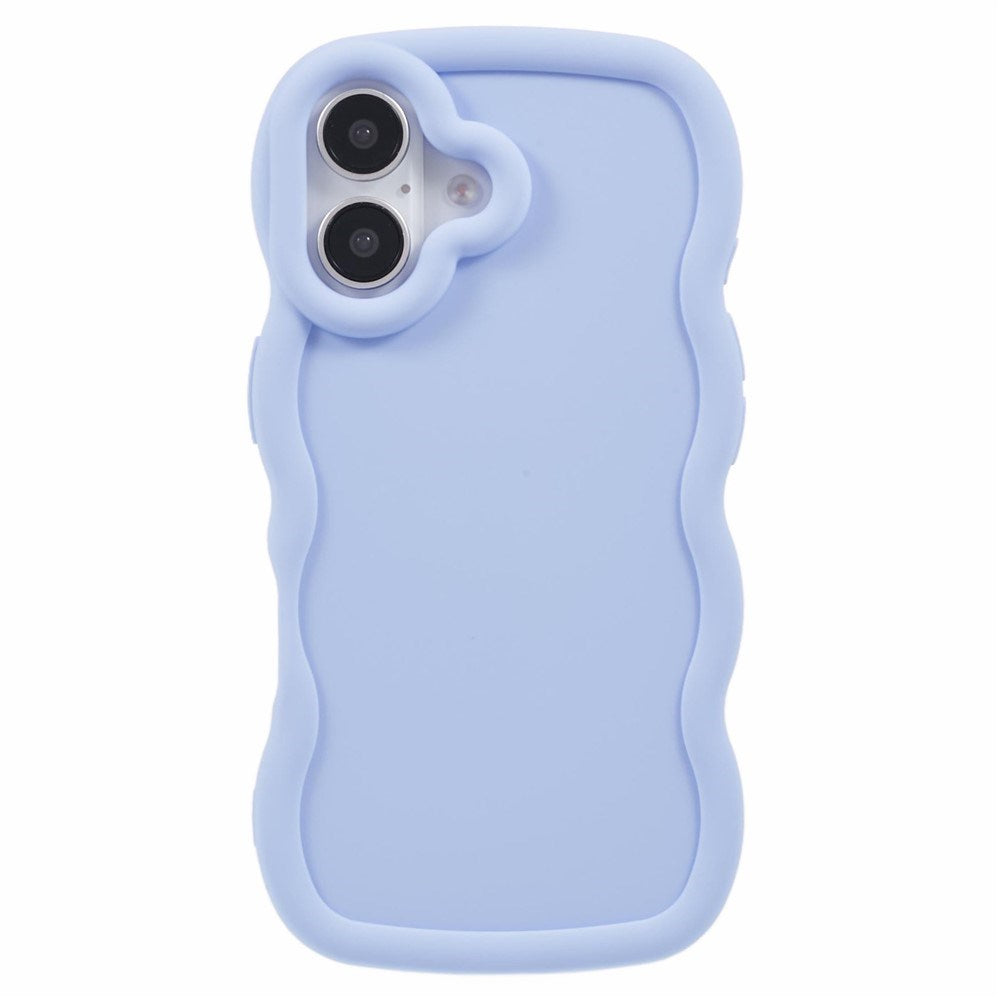 iPhone 16 EIDERWOOD Fleksibelt Plast Wavy Deksel - Lilla