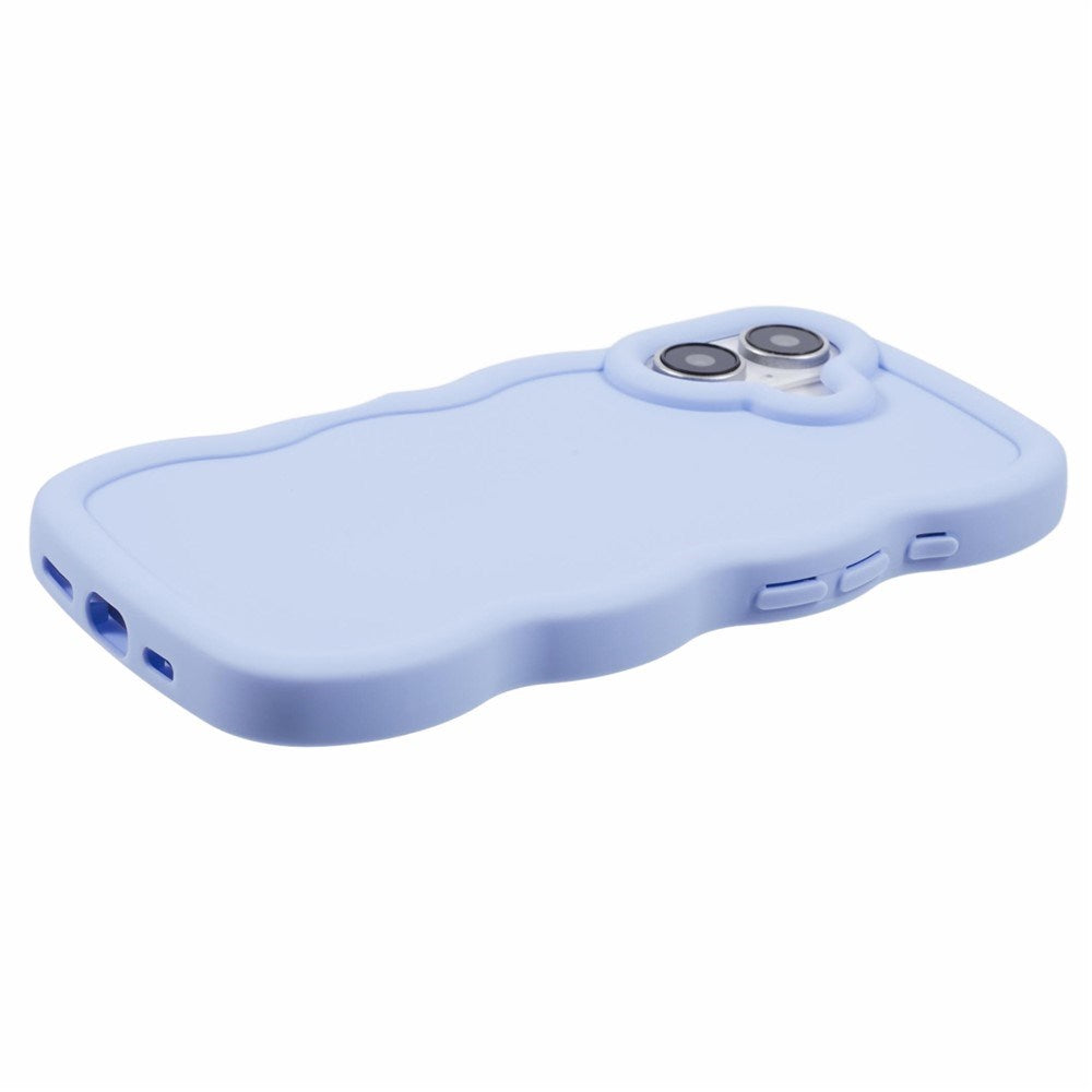 iPhone 16 EIDERWOOD Fleksibelt Plast Wavy Deksel - Lilla