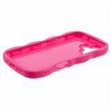 iPhone 16 EIDERWOOD Fleksibelt Plast Wavy Deksel - Pink