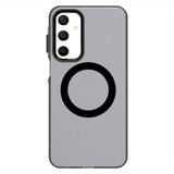 EIDERWOOD Samsung Galaxy A16 (4G/5G) Hybrid Plast Deksel - MagSafe Kompatibel - Gjennomsiktig / Svart