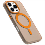 EIDERWOOD iPhone 16 Pro Hybrid Plast Deksel - MagSafe Kompatibel - Gjennomsiktig / Oransje