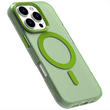 EIDERWOOD iPhone 16 Pro Max Hybrid Plast Deksel - MagSafe Kompatibel - Gjennomsiktig / Grønn