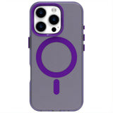 EIDERWOOD iPhone 16 Pro Max Hybrid Plast Deksel - MagSafe Kompatibel - Gjennomsiktig / Lilla