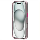 EIDERWOOD iPhone 16 Hybrid Plast Deksel - MagSafe Kompatibel - Gjennomsiktig / Rosa