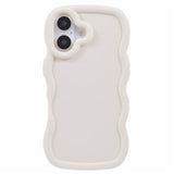 iPhone 16 Plus EIDERWOOD Fleksibelt Plast Wavy Deksel - Hvit