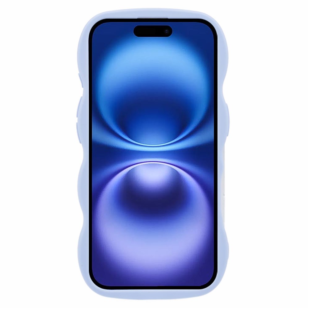 iPhone 16 Plus EIDERWOOD Fleksibelt Plast Wavy Deksel - Lilla
