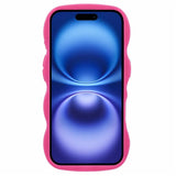 iPhone 16 Plus EIDERWOOD Fleksibelt Plast Wavy Deksel - Pink