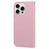 iPhone 16 Pro Kunstskinn Flip Deksel m. Figur - Rosa