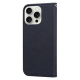 iPhone 16 Pro Kunstskinn Flip Deksel m. Figur - Svart