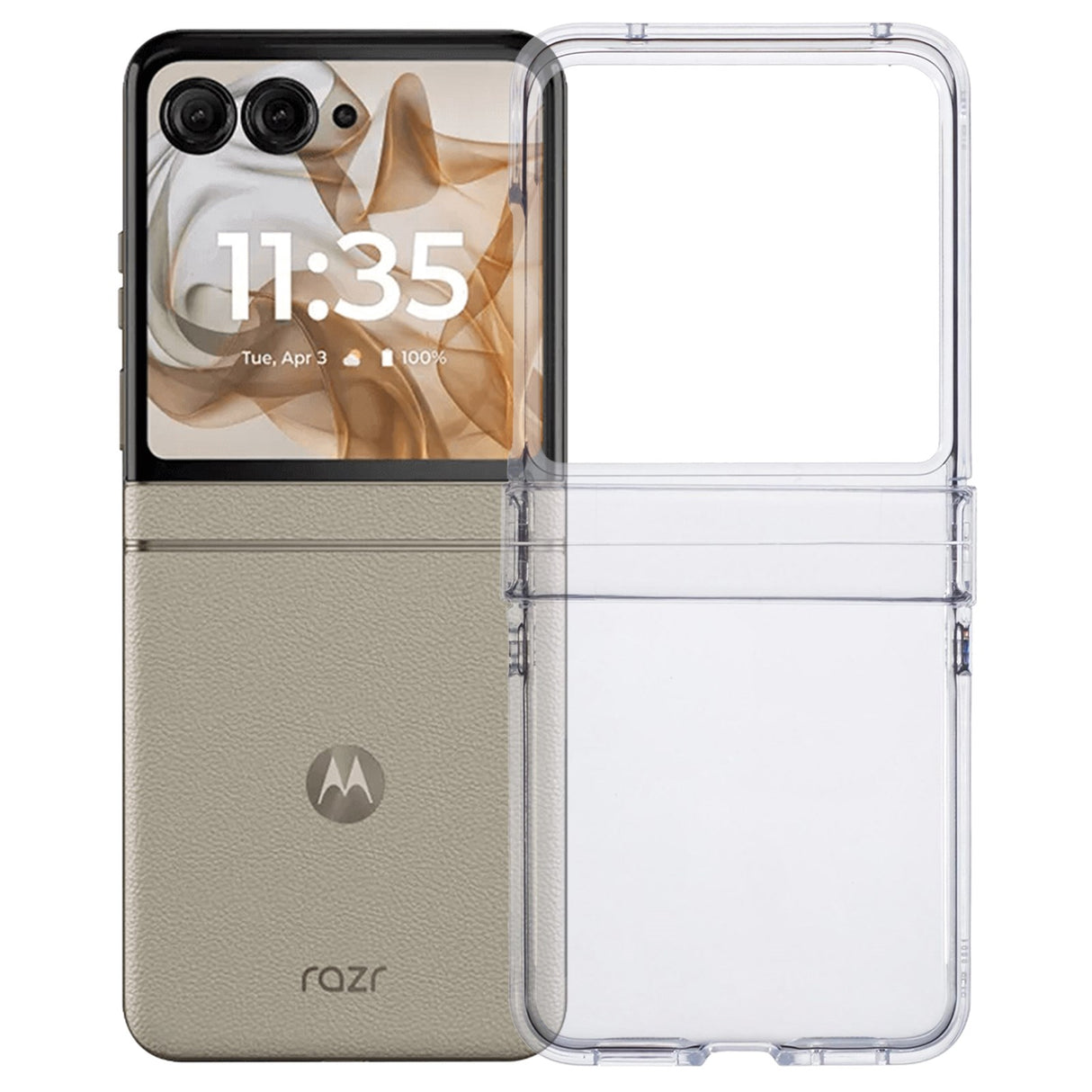 EIDERWOOD Motorola Razr 70 / Razr 60 / Razr 50 5G Crystal Clear Shockproof Fleksibel Plast Deksel - Gjennomsiktig