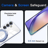 EIDERWOOD Samsung Galaxy A16 (4G/5G) Fleksibelt Plast Deksel m. Kickstand - MagSafe Kompatibel - Gjennomsiktig/Grønn