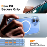 TORRAS iPhone 16 Fleksibelt Plast Deksel - MagSafe Kompatibel - Gjennomsiktig