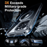 TORRAS iPhone 16 Pro Guardian Ostand Series Deksel m. Stativ - MagSafe Kompatibel - Gjennomsiktig