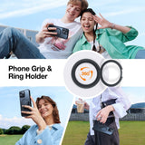 TORRAS iPhone 16 Pro Max Plast Deksel m. Støttering - MagSafe Kompatibel - Svart