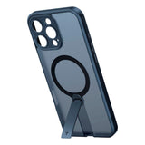 TORRAS iPhone 16 Pro Max Fleksibelt Plast Deksel m. Roterende Kickstand - MagSafe Kompatibel - Svart