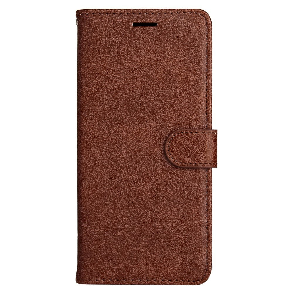 EIDERWOOD OPPO A60 / A40m / A40 Kunstskinn Flip Deksel m. Stropp - Brun