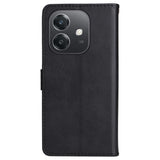 EIDERWOOD OPPO A60 / A40m / A40 Kunstskinn Flip Deksel m. Stropp - Svart