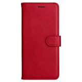 EIDERWOOD OPPO A60 / A40m / A40 Kunstskinn Flip Deksel m. Stropp - Rød