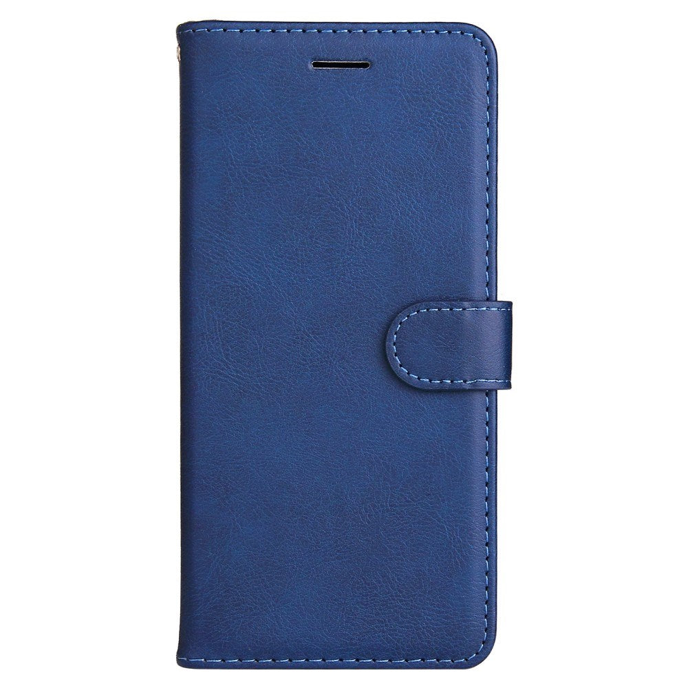 EIDERWOOD OPPO A60 / A40m / A40 Kunstskinn Flip Deksel m. Stropp - Blå