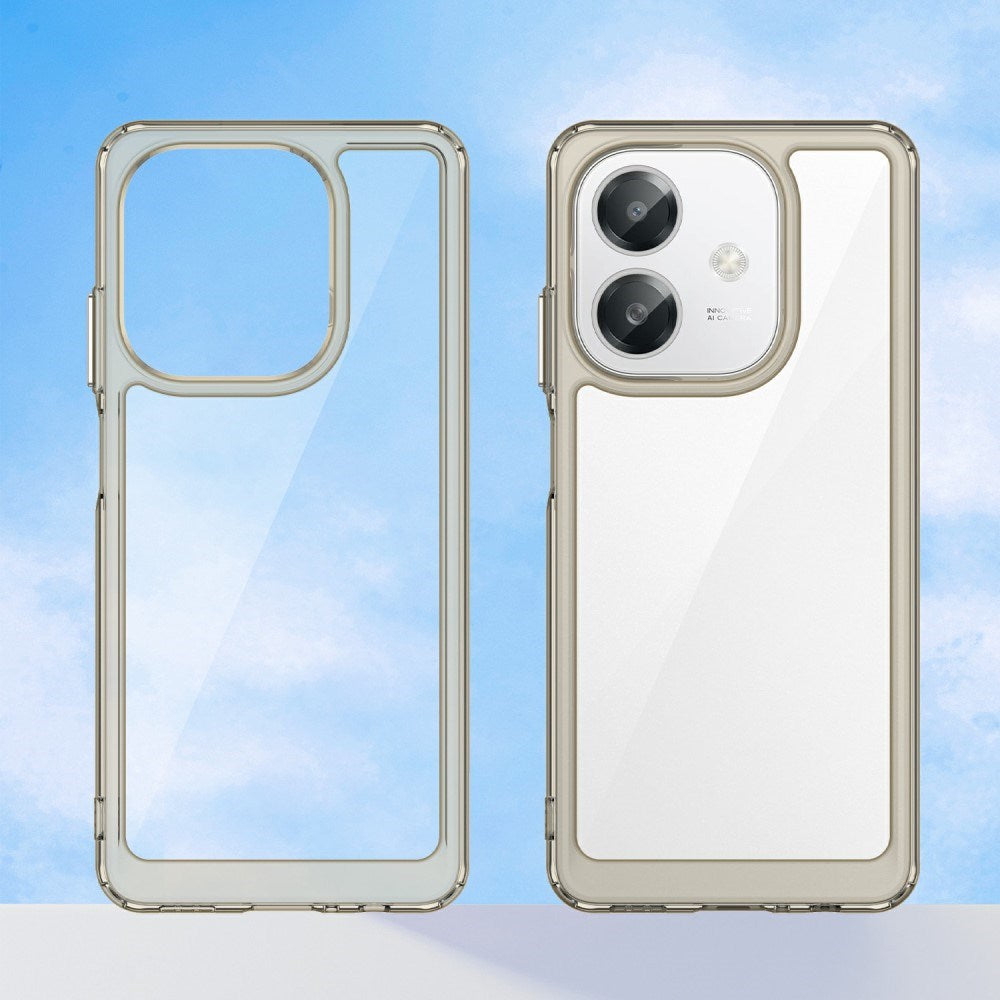EIDERWOOD OPPO A60 / A40m / A40 Hybrid Plast Deksel - Gjennomsiktig / Grå