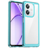 EIDERWOOD OPPO A60 / A40m / A40 Hybrid Plast Deksel - Gjennomsiktig / Turkis