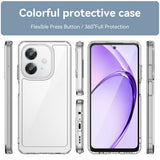 EIDERWOOD OPPO A60 / A40m / A40 Hybrid Plast Deksel - Gjennomsiktig