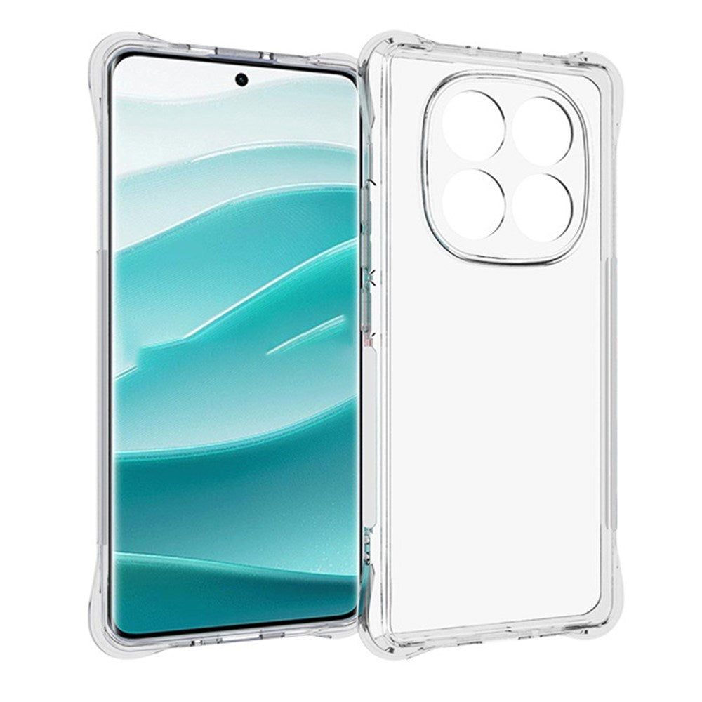 EIDERWOOD Xiaomi Redmi Note 14 Pro (5G) / Poco X7 Sklisikkert Deksel med Forsterkede Hjørner - Gjennomsiktig