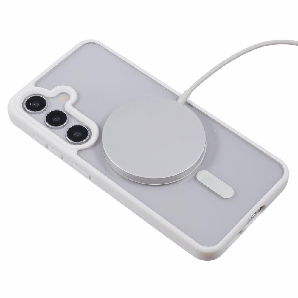 EIDERWOOD Samsung Galaxy S23 FE Hybrid Deksel - MagSafe Kompatibel - Hvit