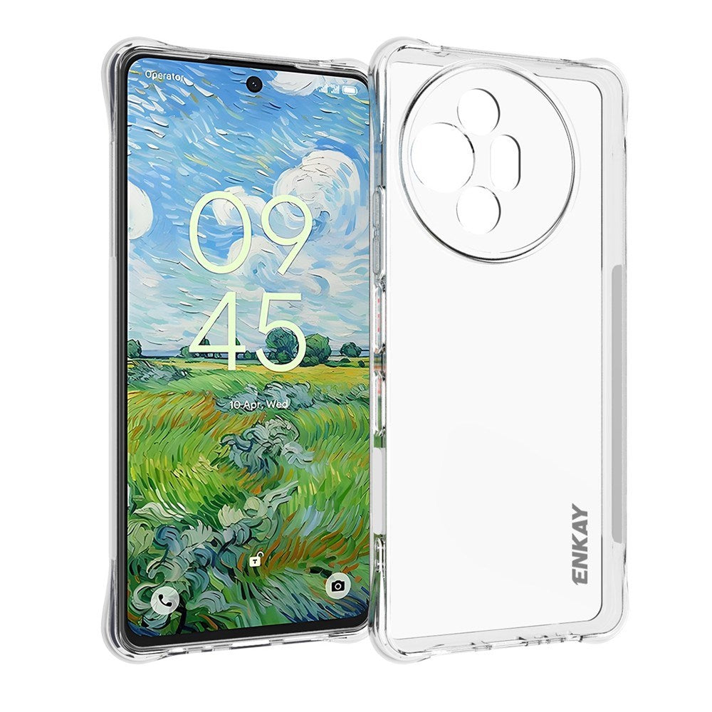 TCL 50 Pro Nxtpaper (5G) Enkay Anti-Slip Plast Deksel - Gjennomsiktig