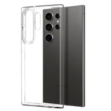 Samsung Galaxy S25 Ultra 2-i-1 Fleksibelt Plast Deksel og Herdet Beskyttelsesglass - Gjennomsiktig