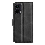 Praktisk Etui for Motorola Moto G35 5G i PU Lær - Svart