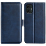 EIDERWOOD Motorola Moto G55 Wallet Flip Deksel i læder med Pung - Blå